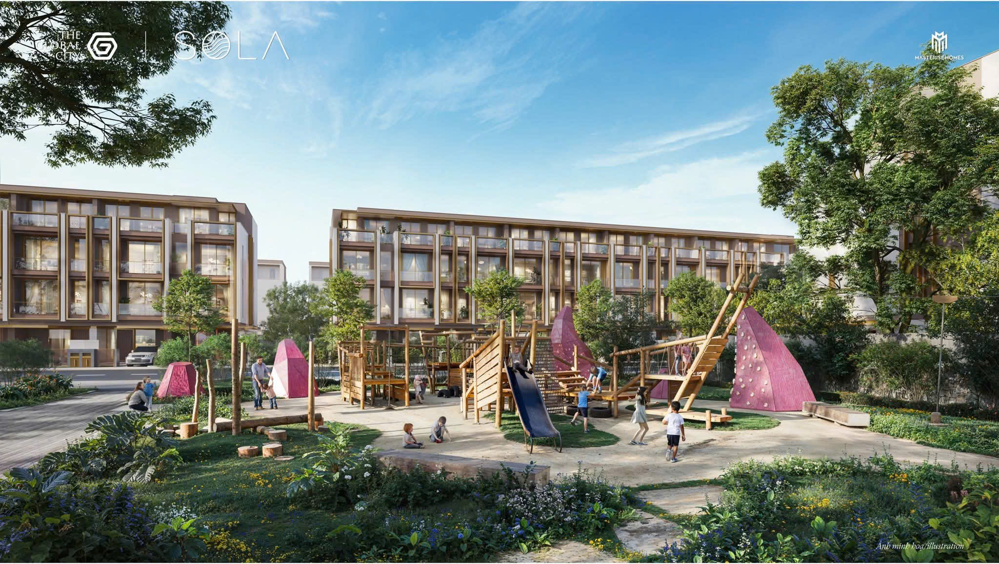 Sola-Đảo Ánh Dương Biệt Thự Compound 3 mặt Sông The Global City Quận 2